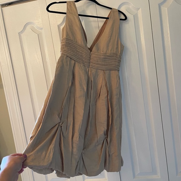 BCBG Medium Short Size 8 Gold Dress - Picture 2 of 2